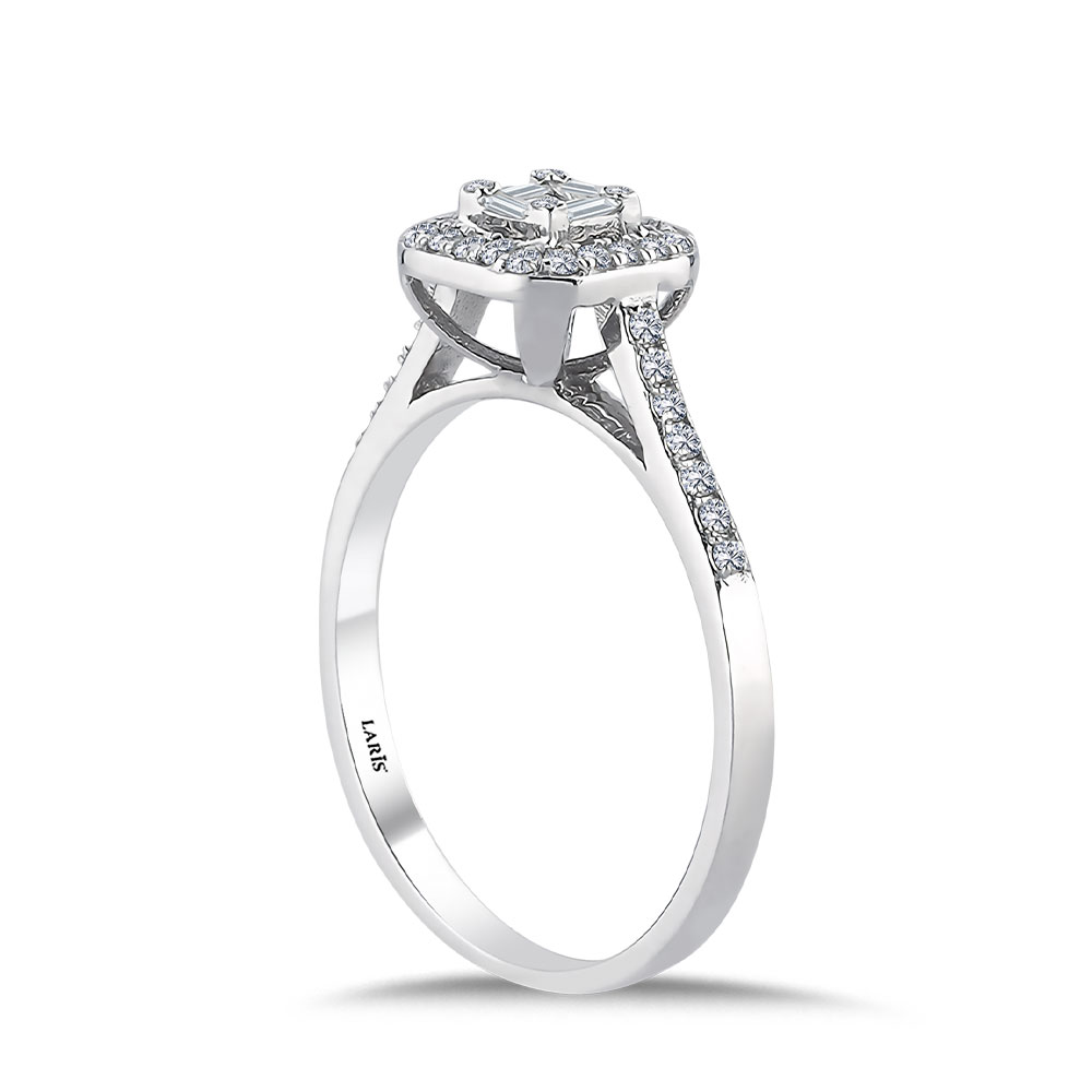 0,30 Karat Pırlanta Baget Yüzük