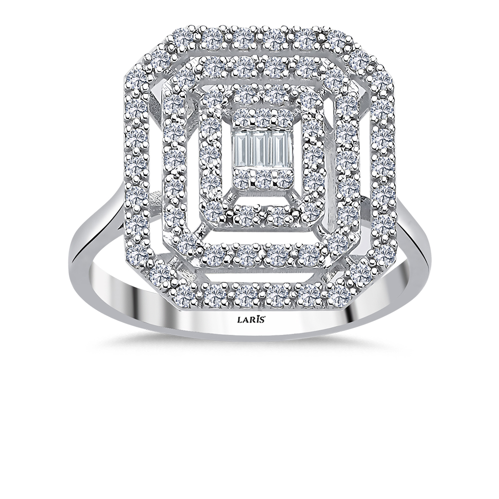 0,56 Karat Pırlanta Diamondé Baget Yüzük