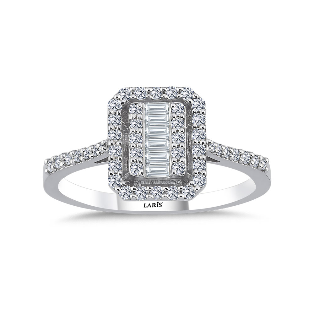 0,40 Karat Pırlanta Baget Yüzük