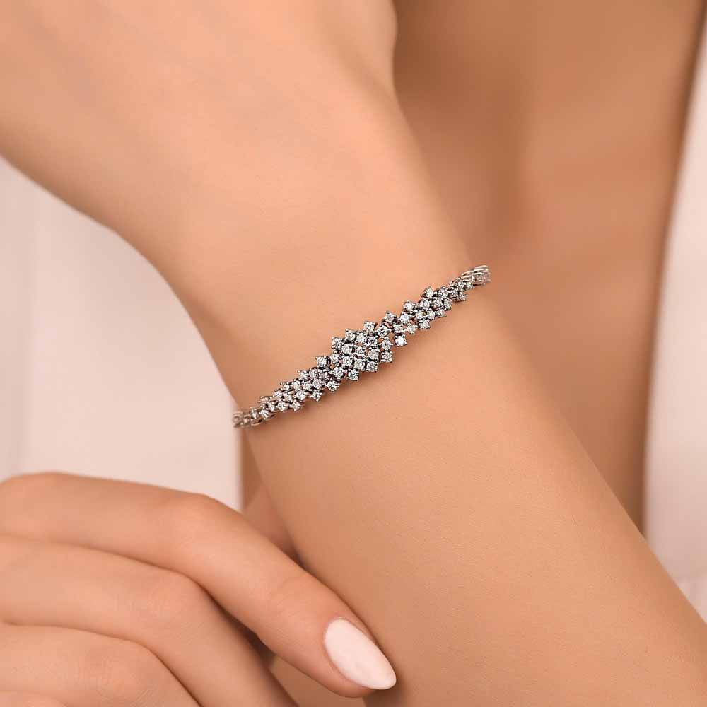 1,45 Karat Pırlanta Özel Tasarım Bileklik
