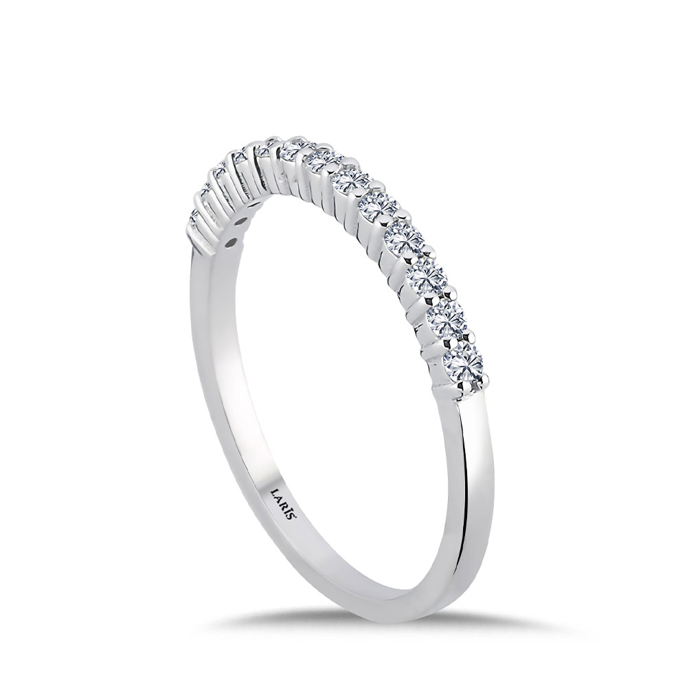 Tamtur / Yarımtur Yüzükler 0,25 Karat Pırlanta Yarımtur Yüzük