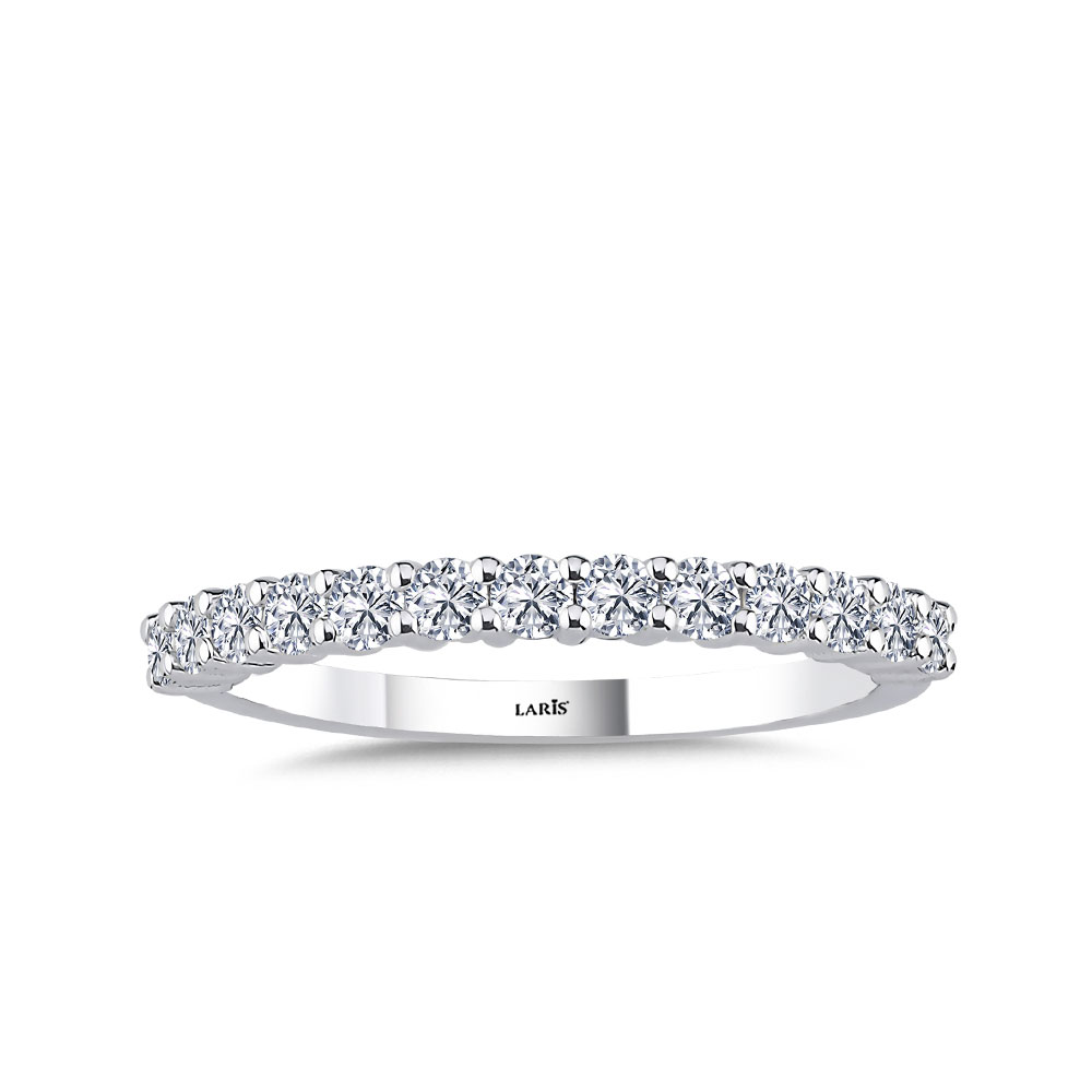 Tamtur / Yarımtur Yüzükler 0,45 Karat Pırlanta Yarımtur Yüzük