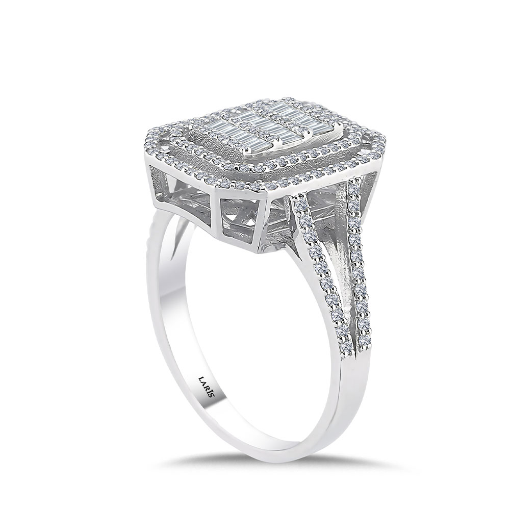 0,75 Karat Pırlanta Baget Yüzük