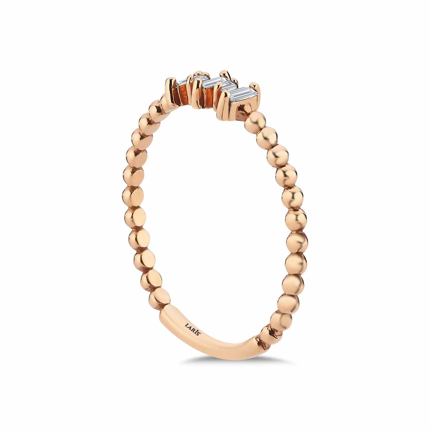 Vintage Yüzükler 0,09 Karat Pırlanta Özel Tasarım Vintage Baget Yüzük