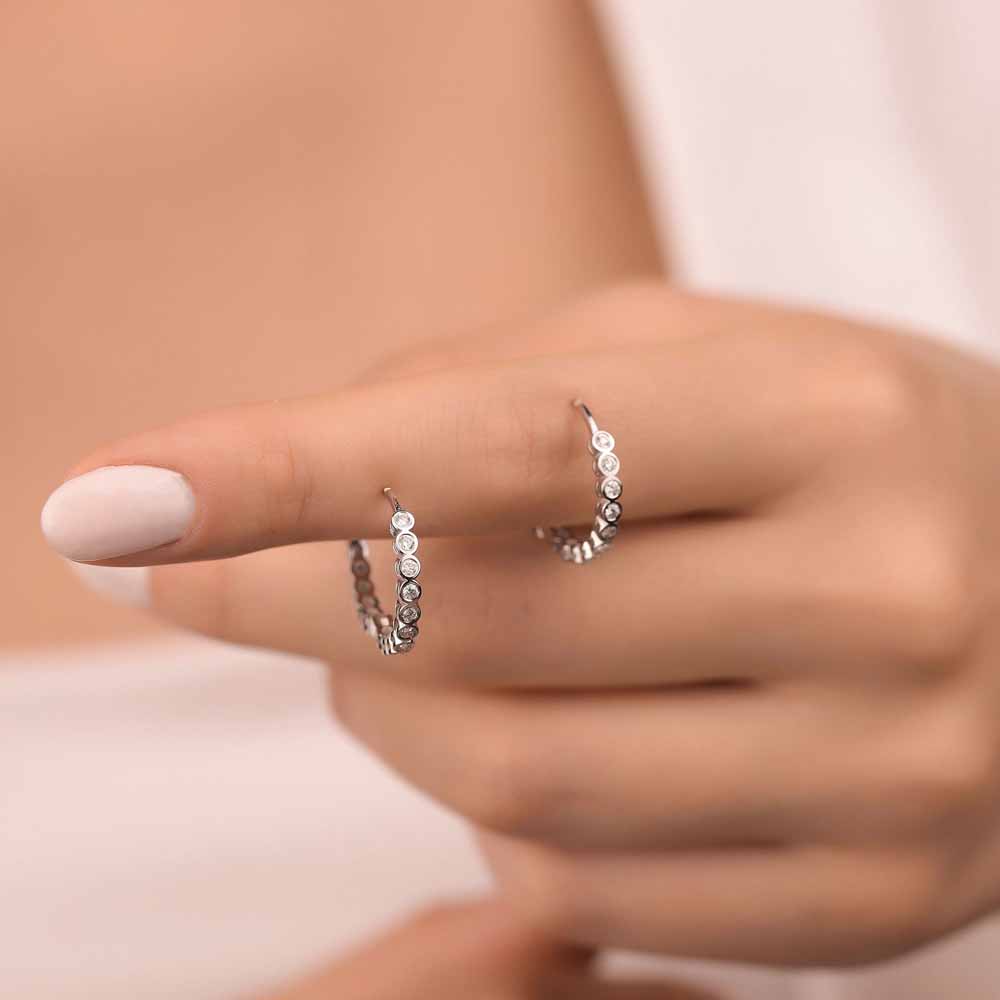 0,44 Karat Pırlanta Halka Küpe