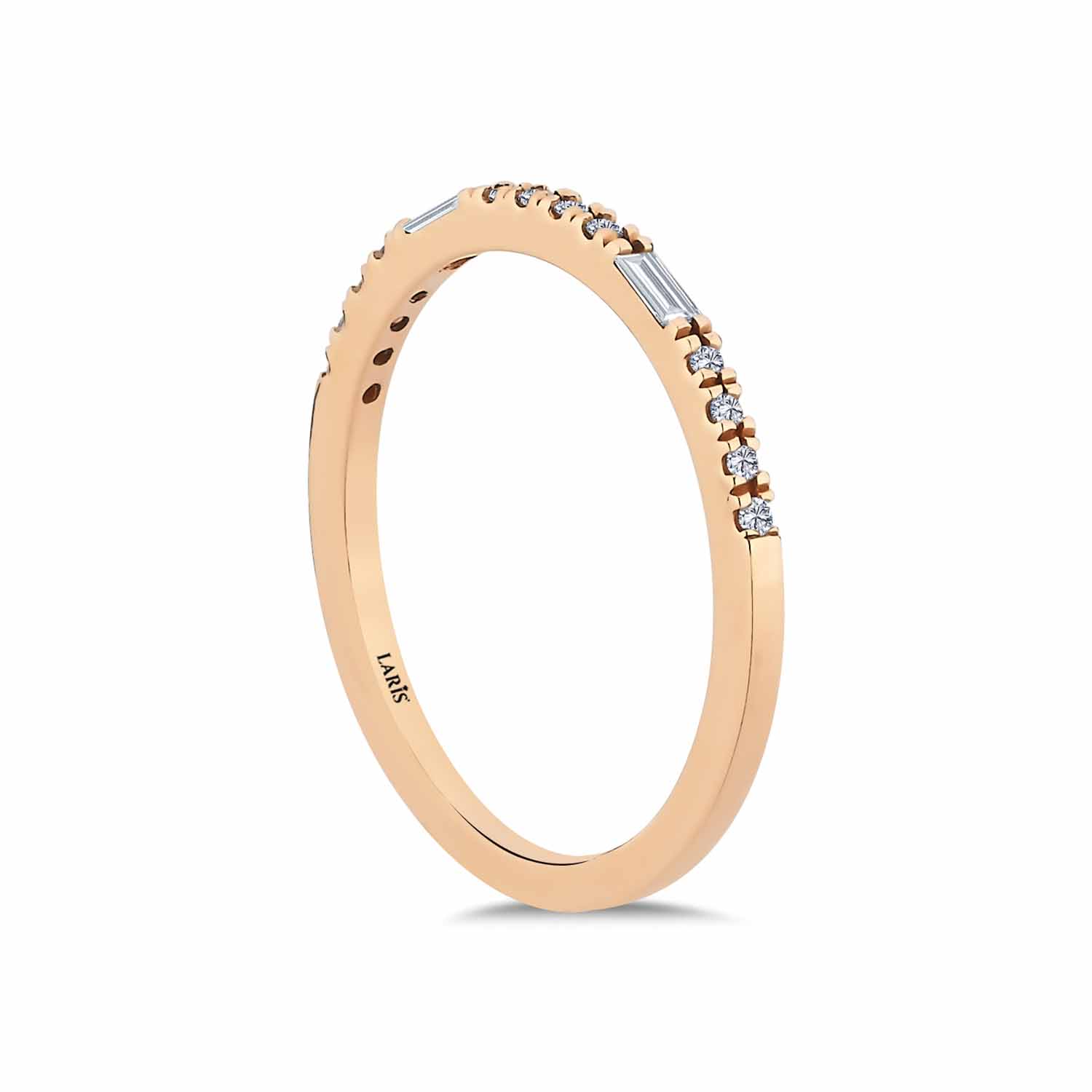 Tamtur / Yarımtur Yüzükler 0,11 Karat Pırlanta Vintage Yarımtur Yüzük