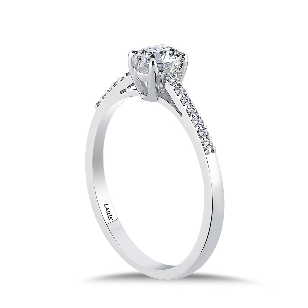 Tektaş Yüzükler 0,50 Karat Pırlanta Oval Kesim Tektas Yüzük