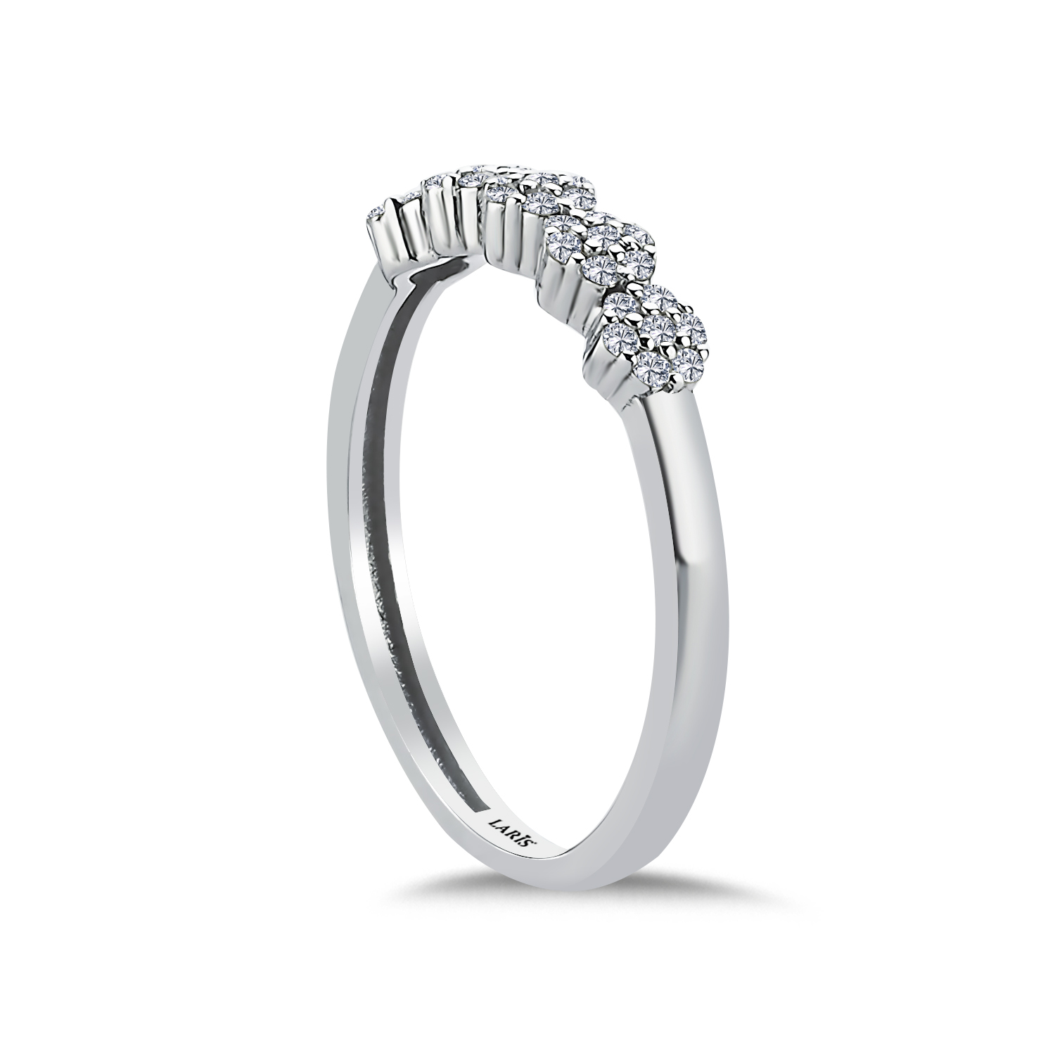 Beştaş Yüzükler 0,23 Karat Pırlanta Beştaş Coronet Yüzük