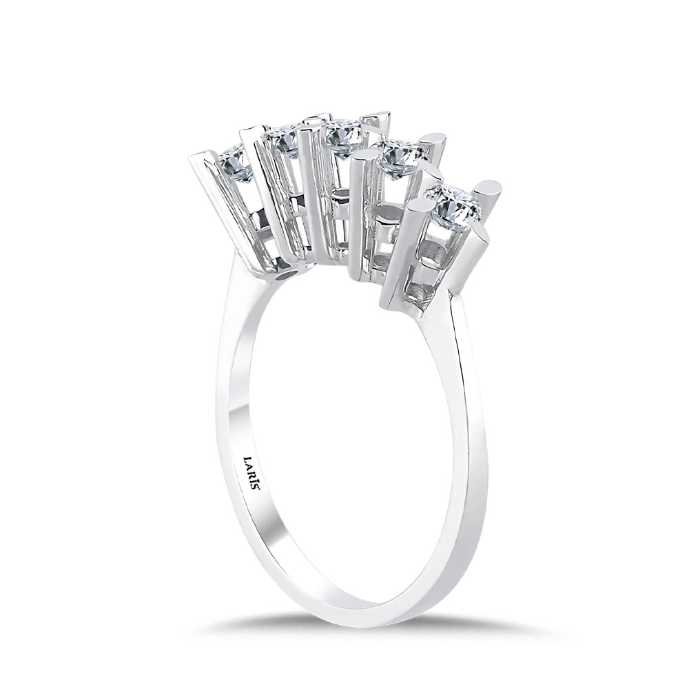 Beştaş Yüzükler 0,80 Karat Pırlanta Beştaş Yüzük