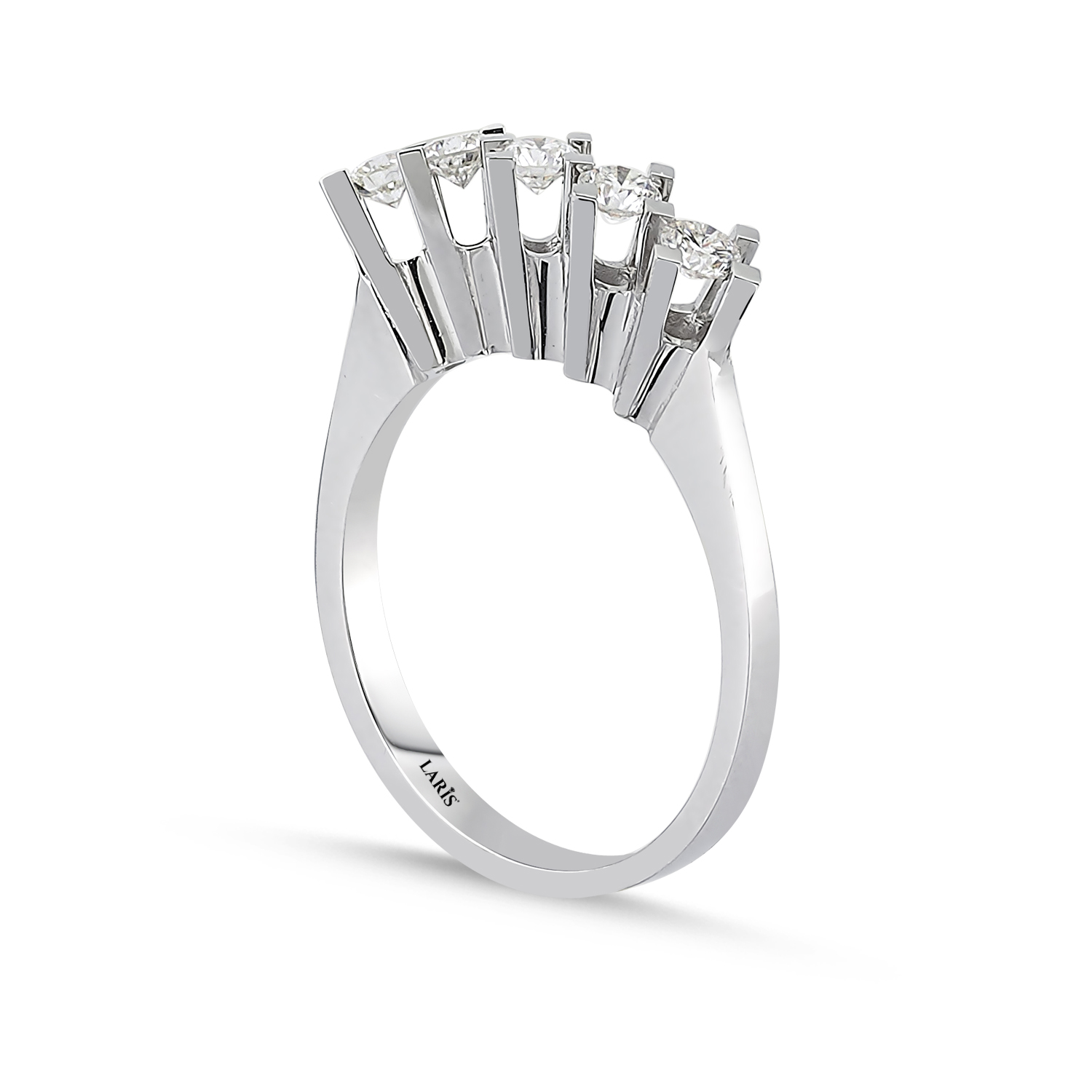 Beştaş Yüzükler 0,60 Karat Pırlanta Kare Tırnak Beştaş Yüzük