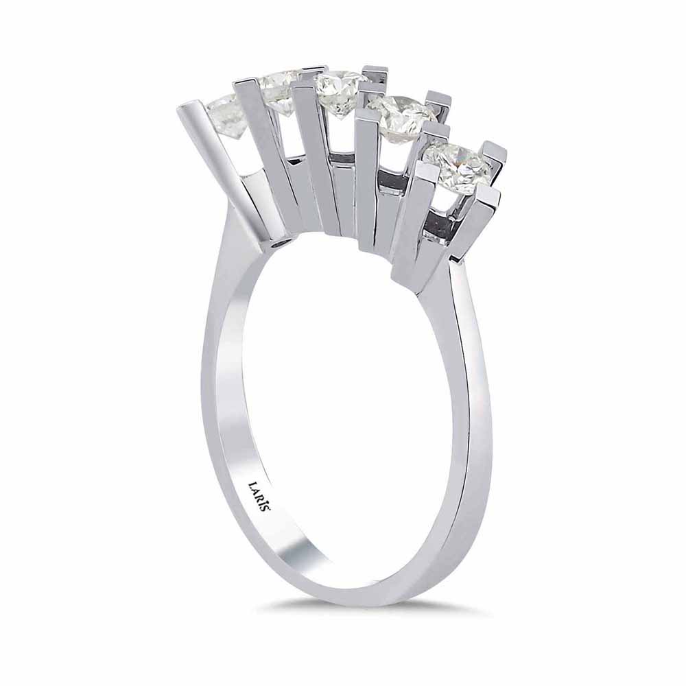 Beştaş Yüzükler 0,75 Karat Pırlanta Kare Tırnak Valiente Beştaş Yüzük