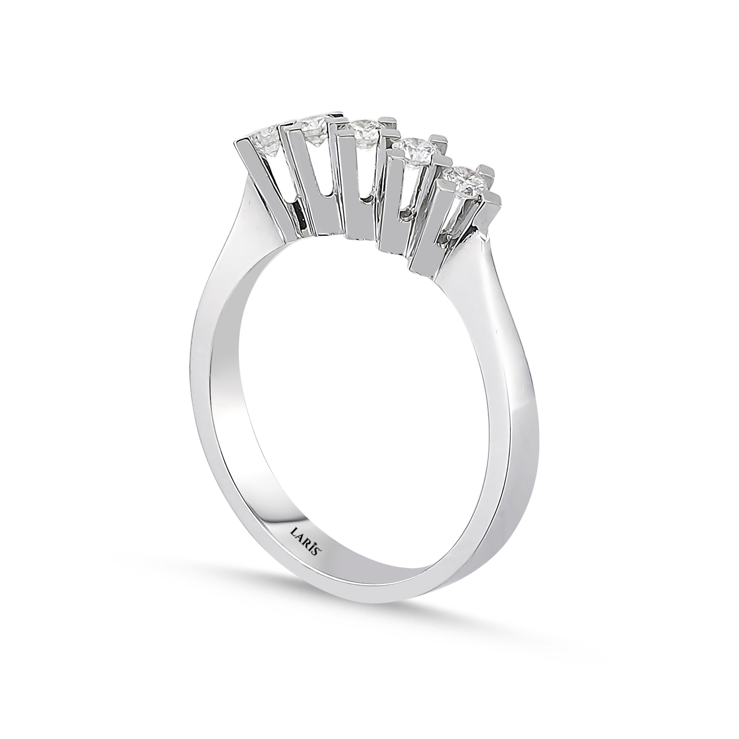 Beştaş Yüzükler 0,25 Karat Pırlanta Kare Tırnak Beştaş Yüzük