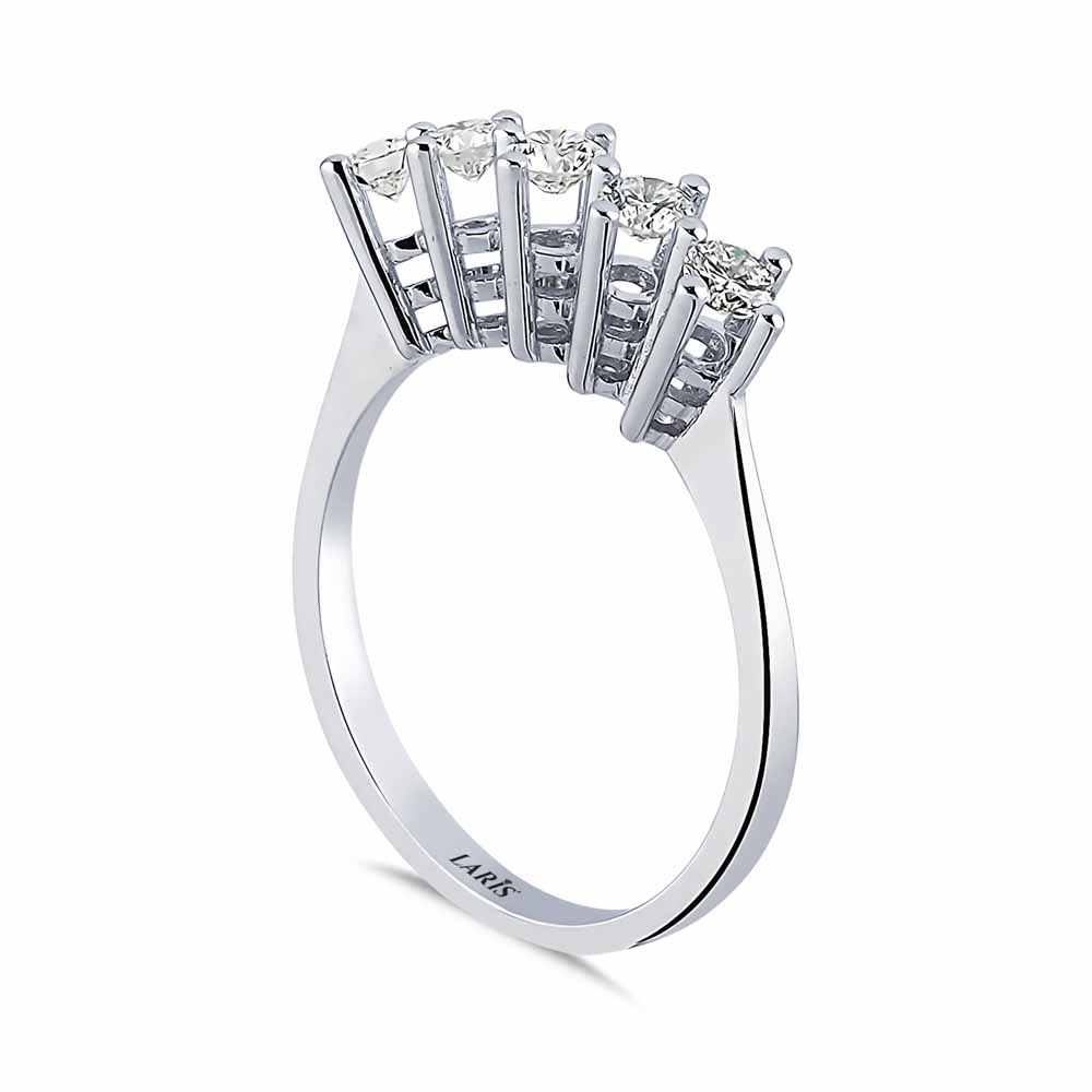 Beştaş Yüzükler 0,50 Karat Pırlanta Beştaş Yüzük