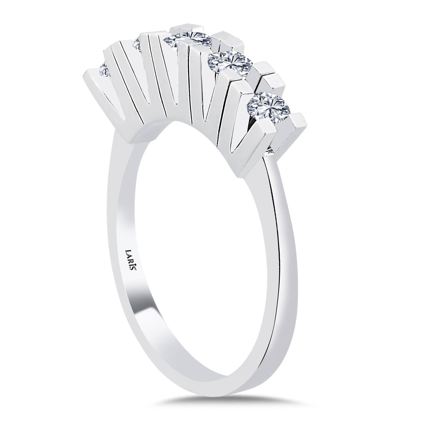 Beştaş Yüzükler 0.50 Karat Pırlanta Beştaş Yüzük