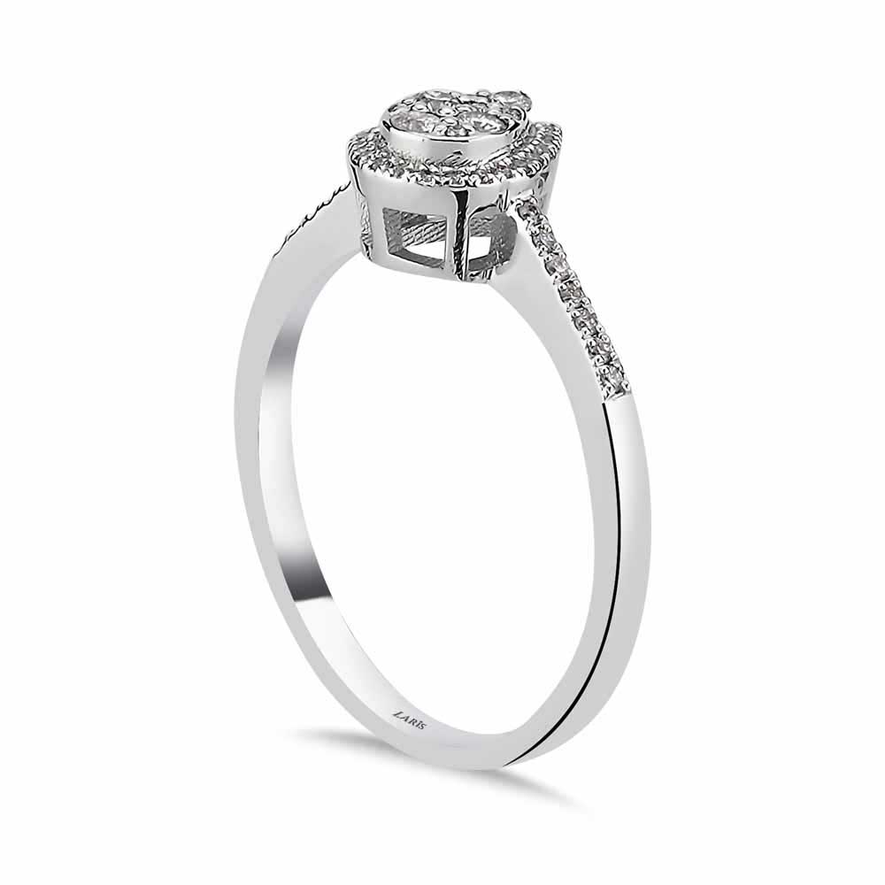 0,23 Karat Pırlanta Damla Coronet Yüzük