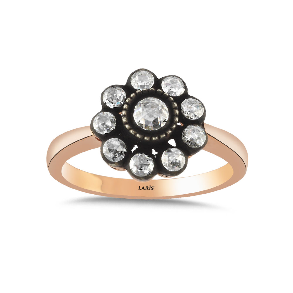 0,35 Karat Elmas Gül Yüzük