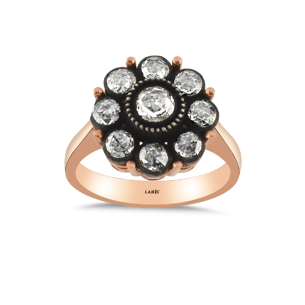 0,73 Karat Elmas Gül Yüzük