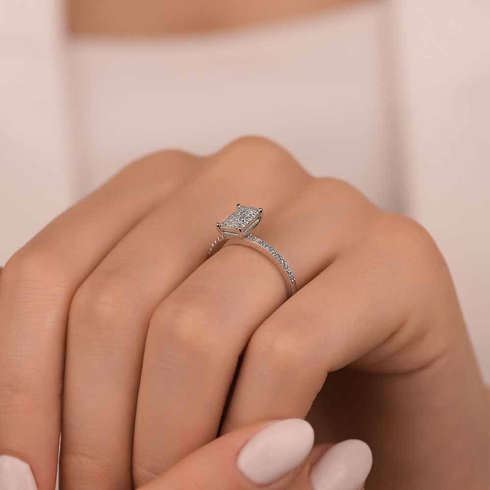 0.27 Karat Pırlanta Coronet Yüzük