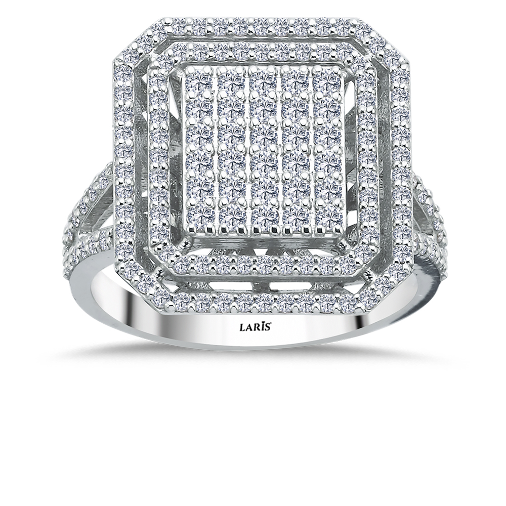 1,08 Karat Pırlanta Mega Baget Coronet Yüzük