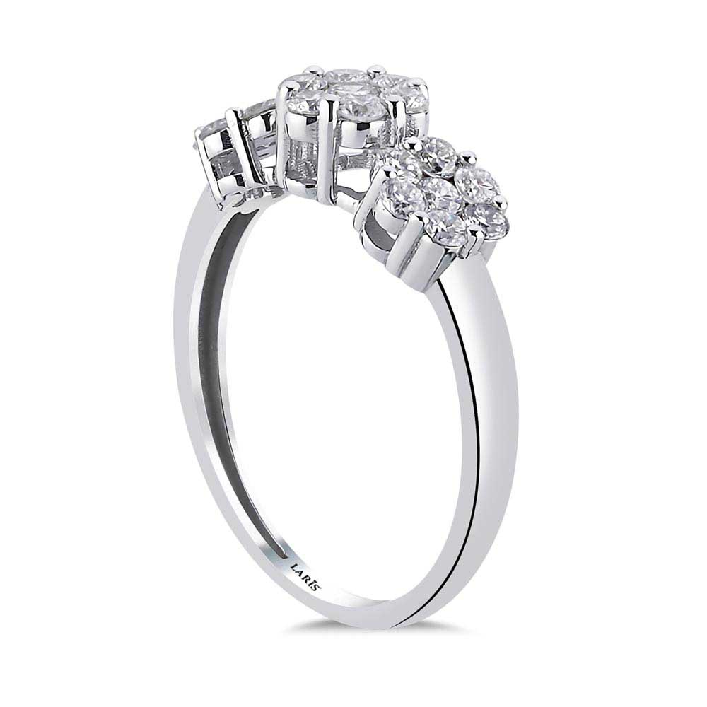 0,72 Karat Pırlanta Taşlı Coronet Tria Yüzük