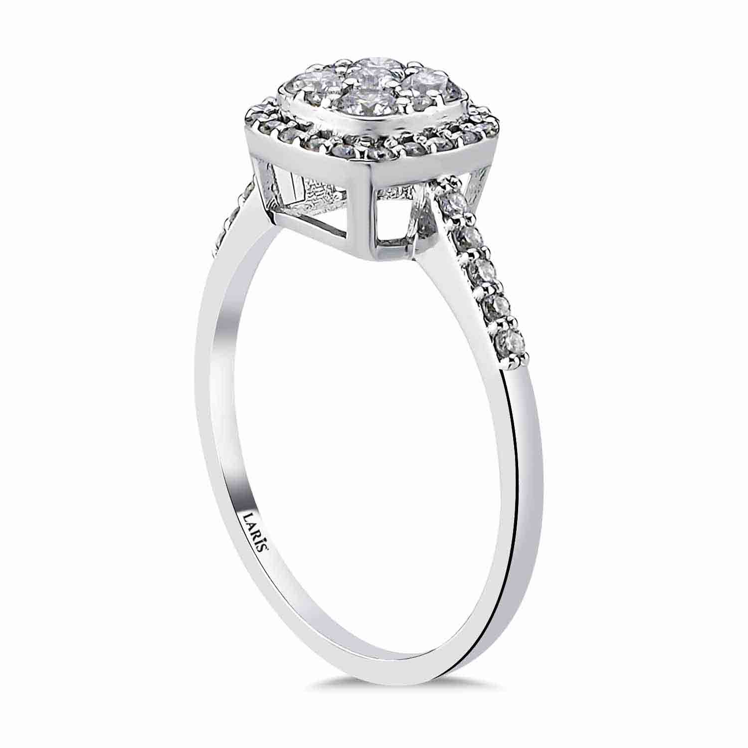 0.49 Karat Pırlanta Daisy Coronet Yüzük