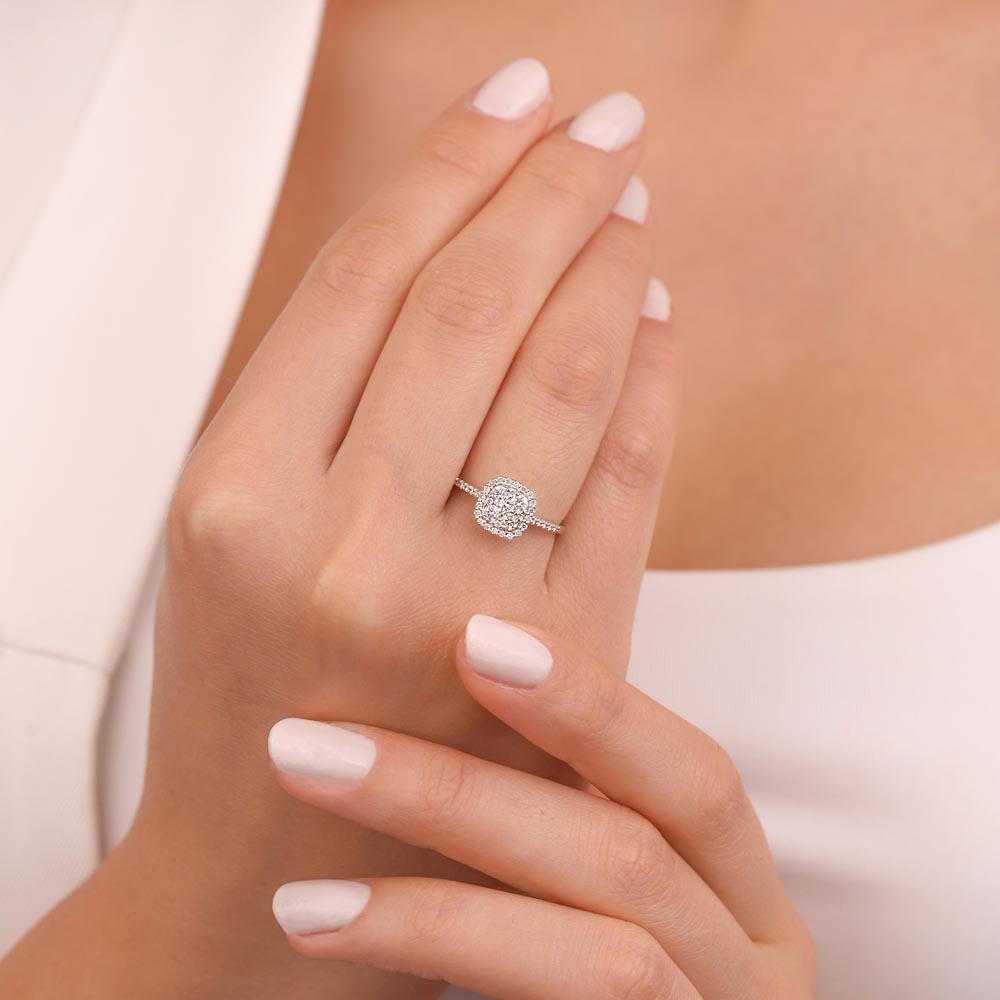 0.49 Karat Pırlanta Daisy Coronet Yüzük