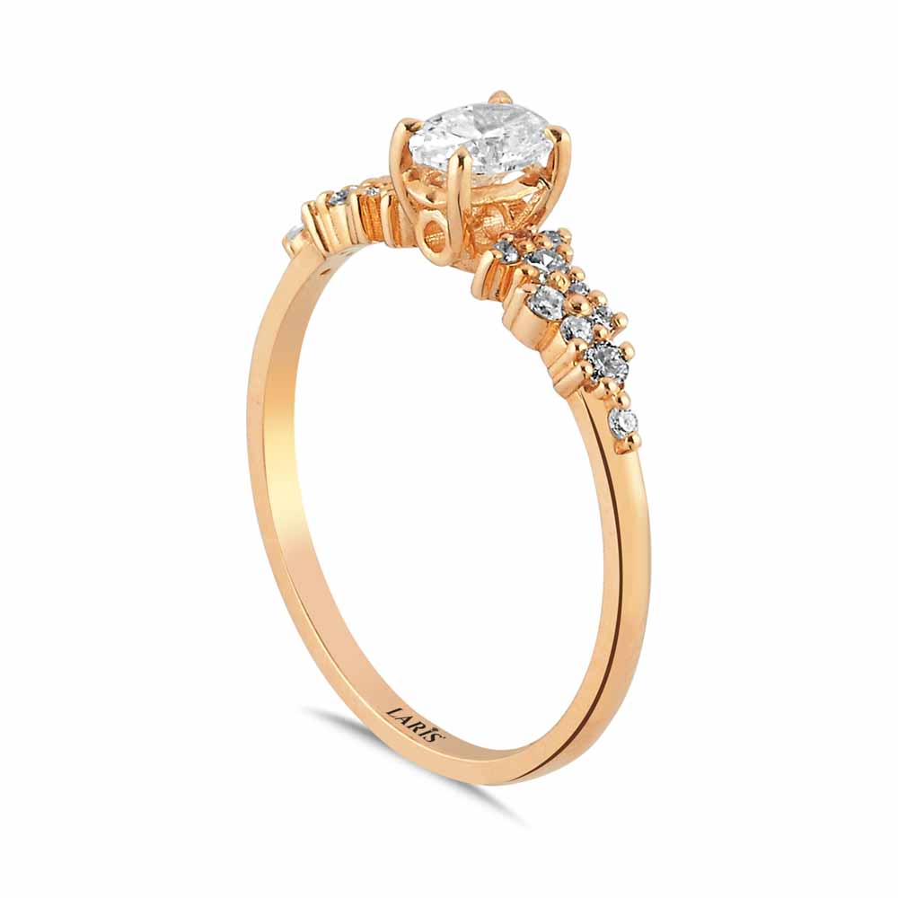 Vintage Yüzükler 0,45 Karat Pırlanta Oval Vintage Yüzük