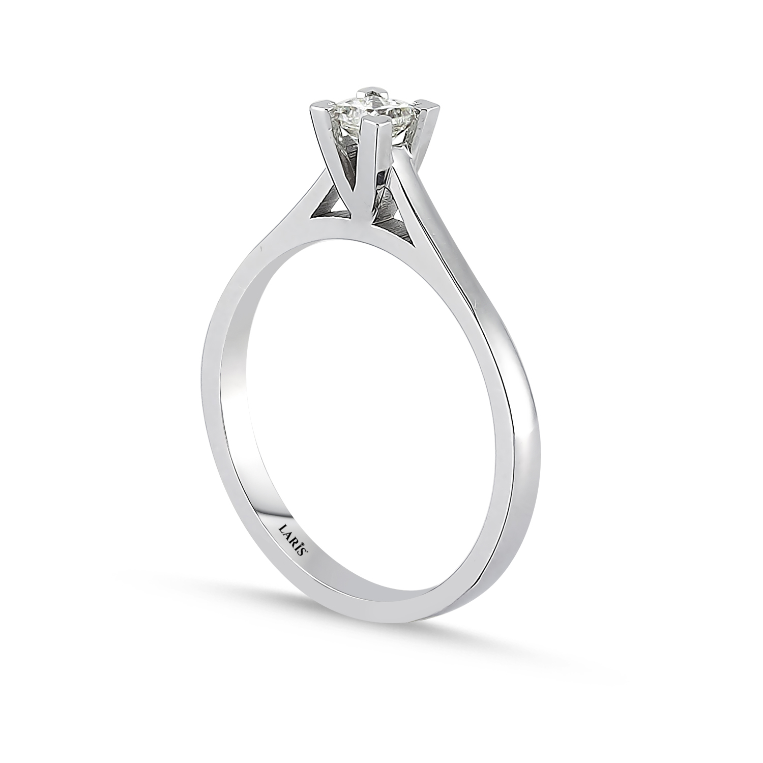 Tektaş Yüzükler 0,24 Karat Prenses Kesim Pırlanta Tektaş Yüzük