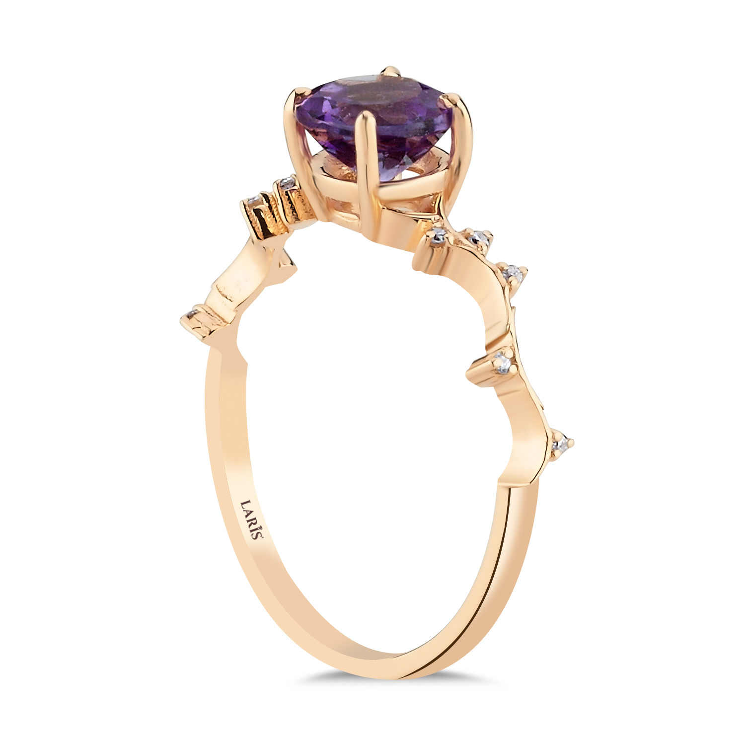 Vintage Yüzükler 1,06 Karat Pırlanta Vintage Alexandrit Yüzük