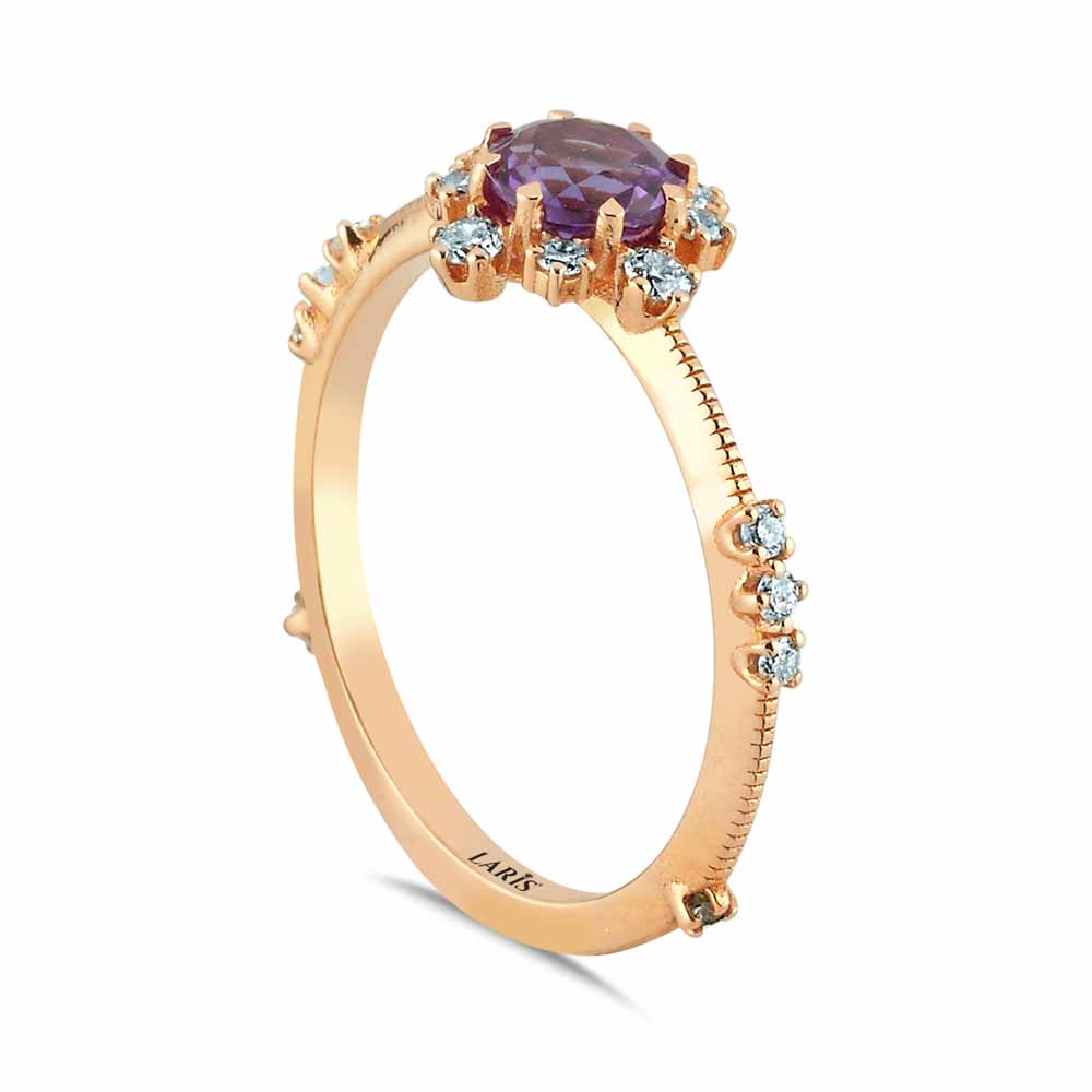 Vintage Yüzükler 0,86 Karat Pırlanta Vintage Alexandrite Yüzük