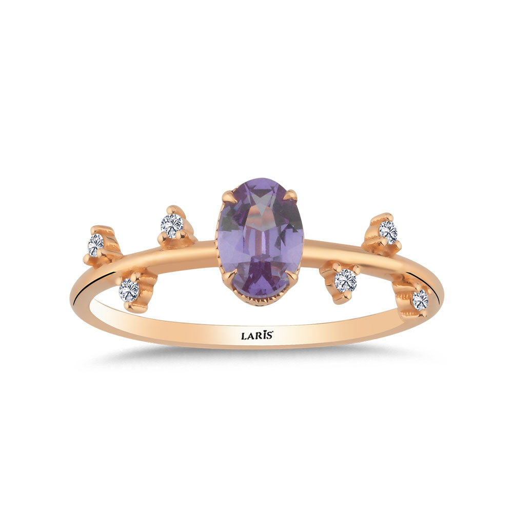 Vintage Yüzükler 1,05 Karat Pırlanta Vintage Alexandrit Yüzük