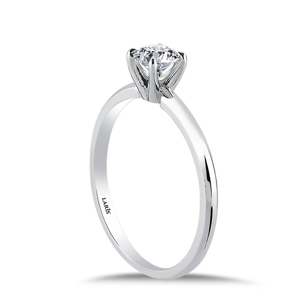 Tektaş Yüzükler 0.30 Karat Pırlanta Luna Tektaş Yüzük