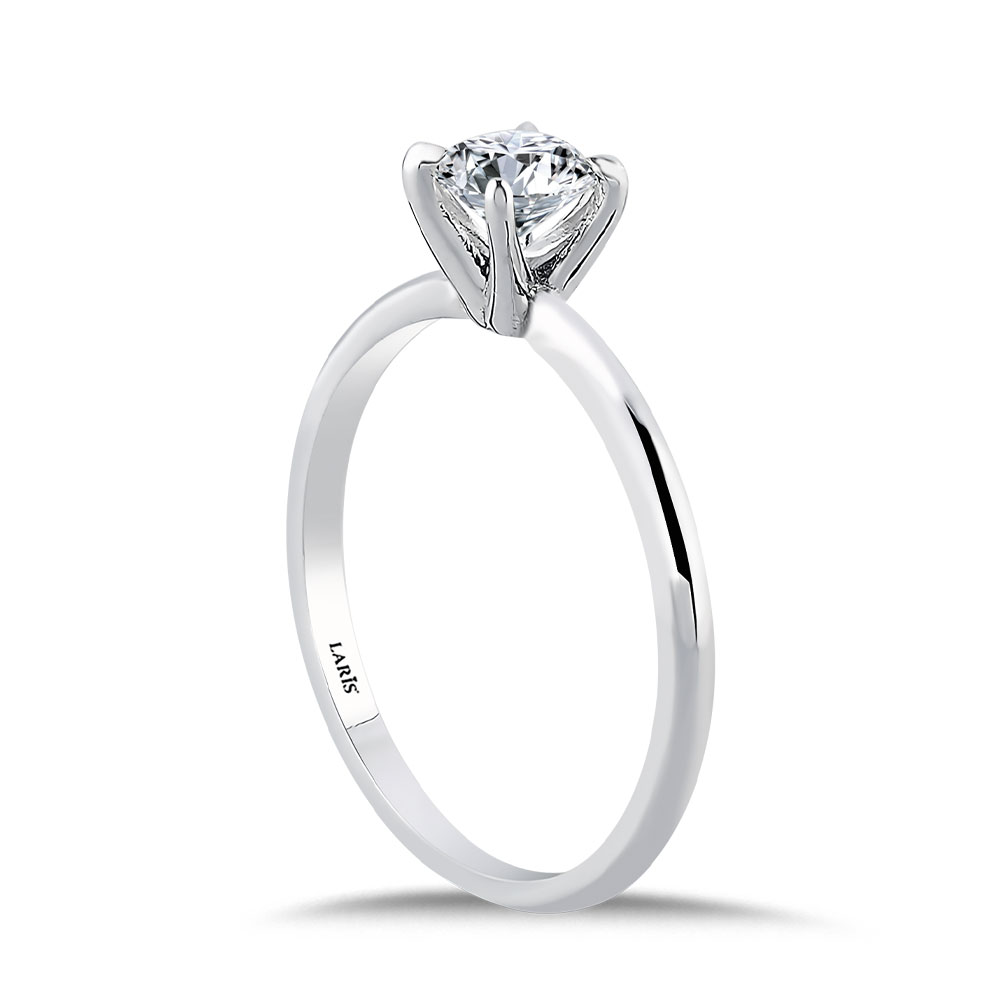 Tektaş Yüzükler 0,50 Karat Pırlanta Luna Tektaş Yüzük