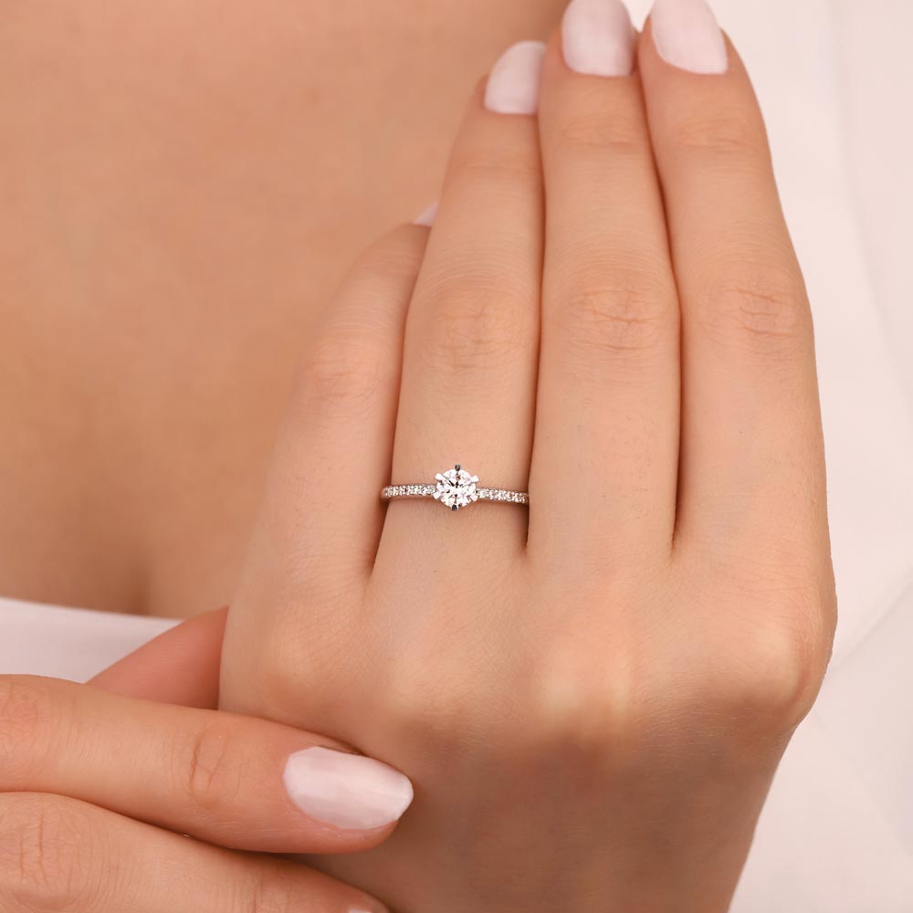 Tektaş Yüzükler 0.64 Karat Pırlanta Tektaş Yüzük