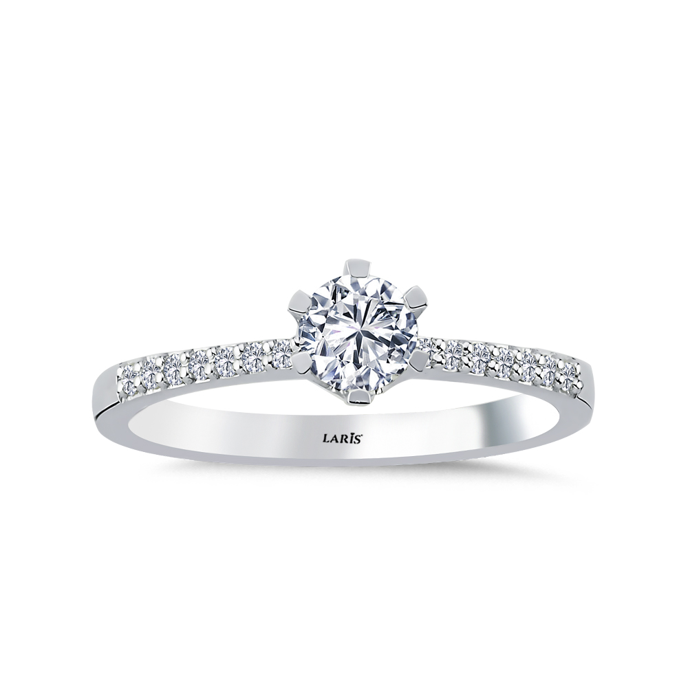 Tektaş Yüzükler 0.54 Karat Pırlanta Tiffany Tektaş Yüzük