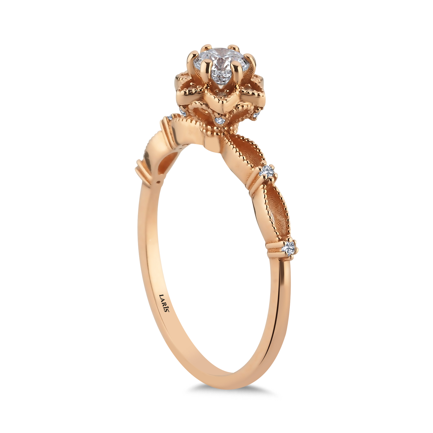 Vintage Yüzükler 0,40 Karat Pırlanta Pureté Vintage Tasarım Yüzük