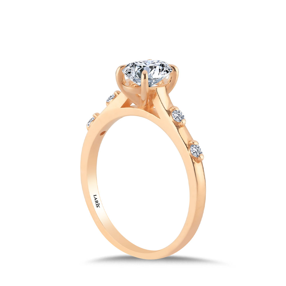 Vintage Yüzükler 0,90 Karat Pırlanta Ve Beyaz Topaz Vintage Yüzük