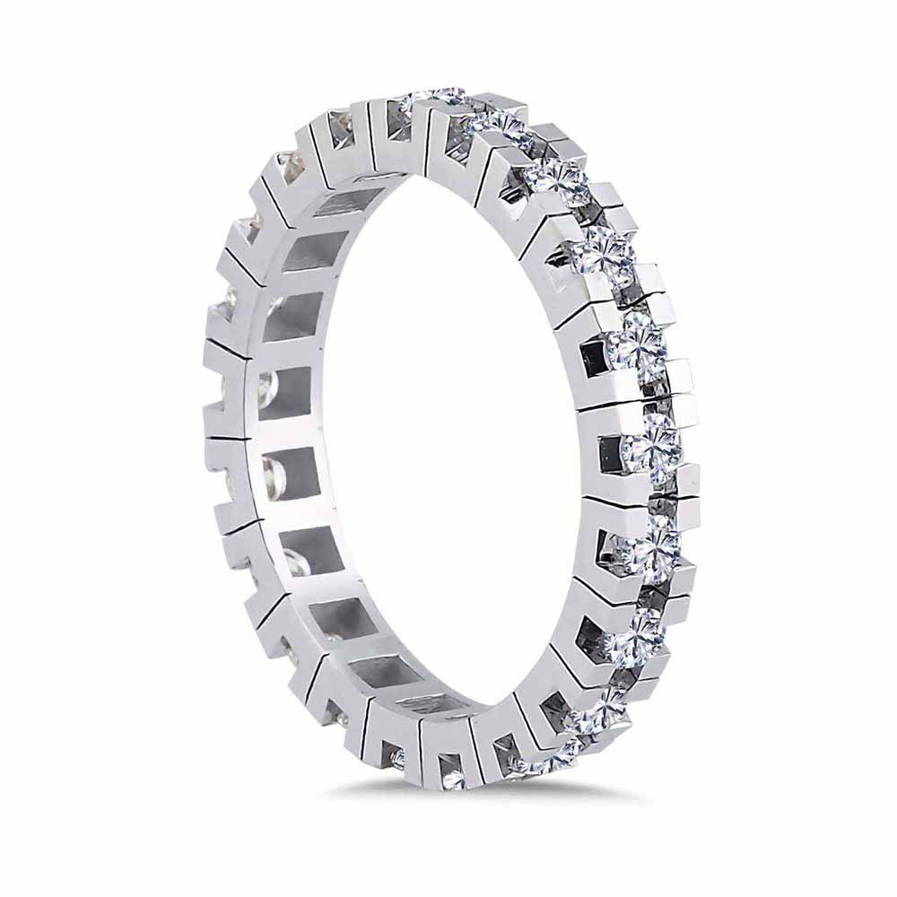 Tamtur / Yarımtur Yüzükler 0,35 Karat Pırlanta Tamtur Yüzük