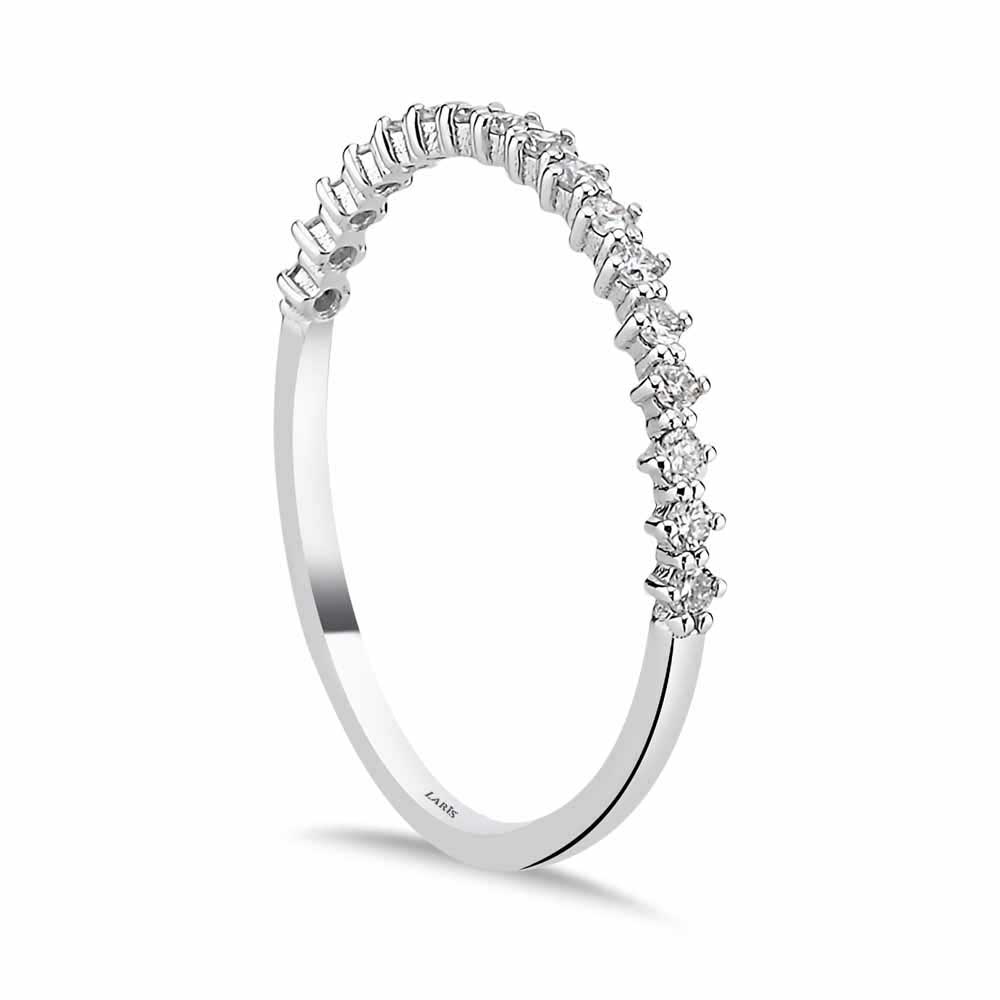 Tamtur / Yarımtur Yüzükler 0,20 Karat Pırlanta Yarımtur Yüzük