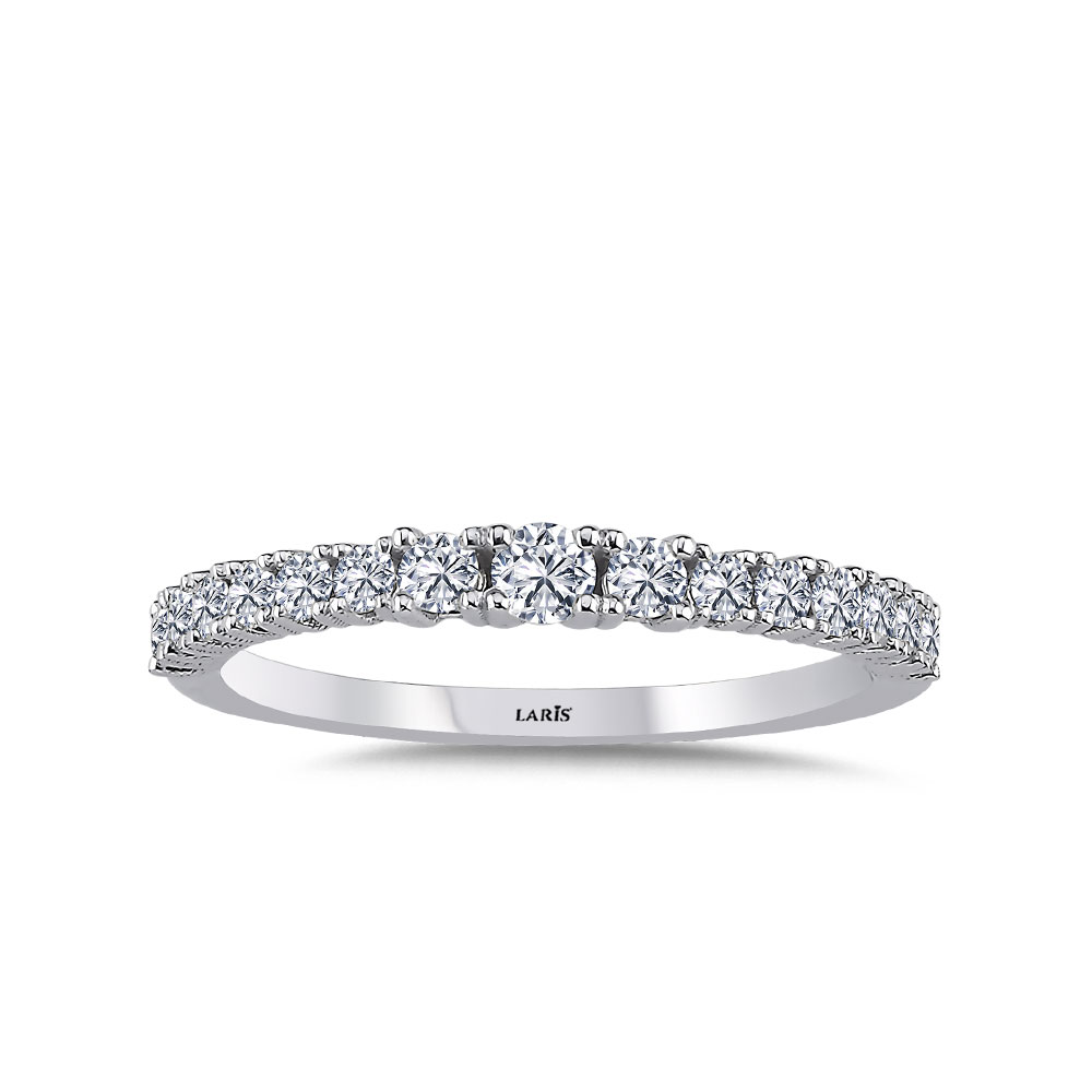 Tamtur / Yarımtur Yüzükler 0,40 Karat Pırlanta Yarımtur Yüzük