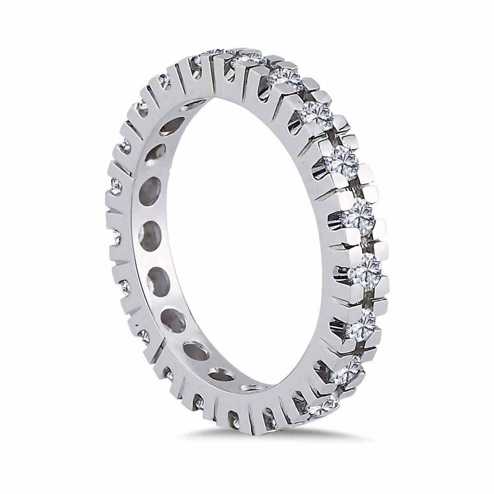 Tamtur / Yarımtur Yüzükler 0,69 Karat Pırlanta Tamtur Yüzük