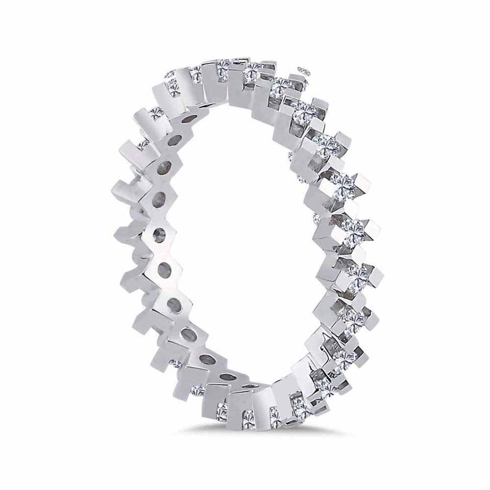 Tamtur / Yarımtur Yüzükler 0,45 Karat Pırlanta Tamtur Yüzük