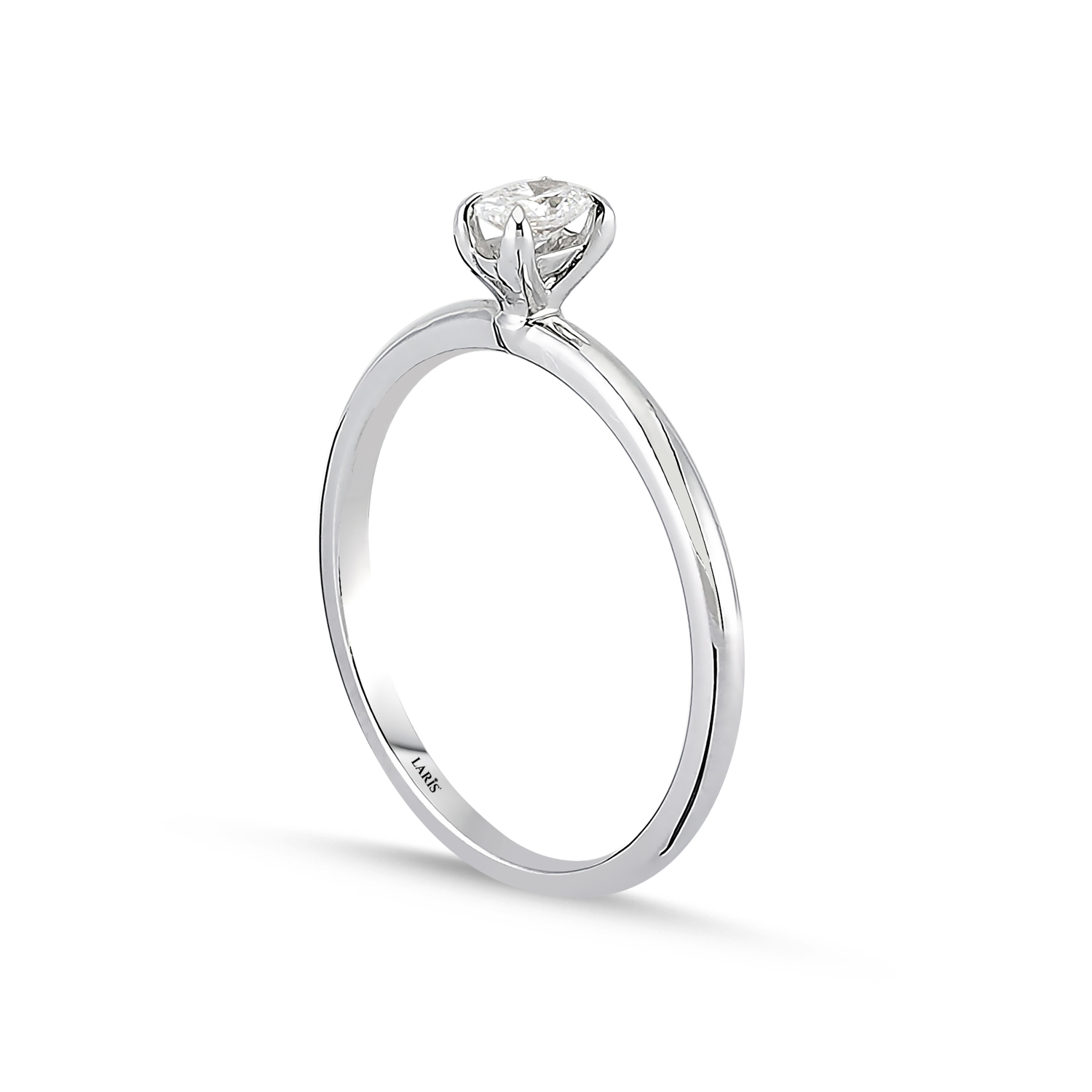 Tektaş Yüzükler 0,20 Karat Pırlanta Oval Tiffany Tektaş Yüzük