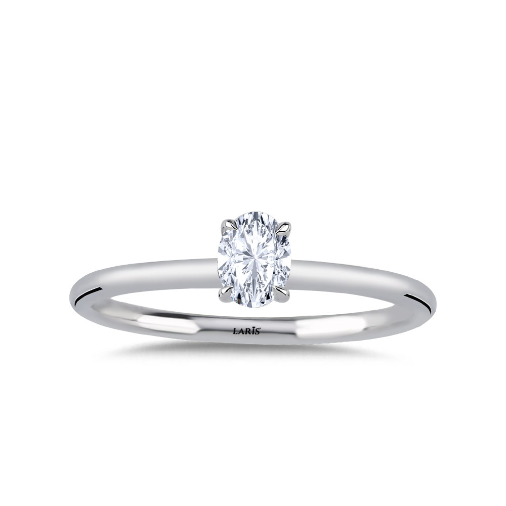 Tektaş Yüzükler 0.40 Karat Oval Kesim Pırlanta Tiffany Forever Tektaş Yüzük