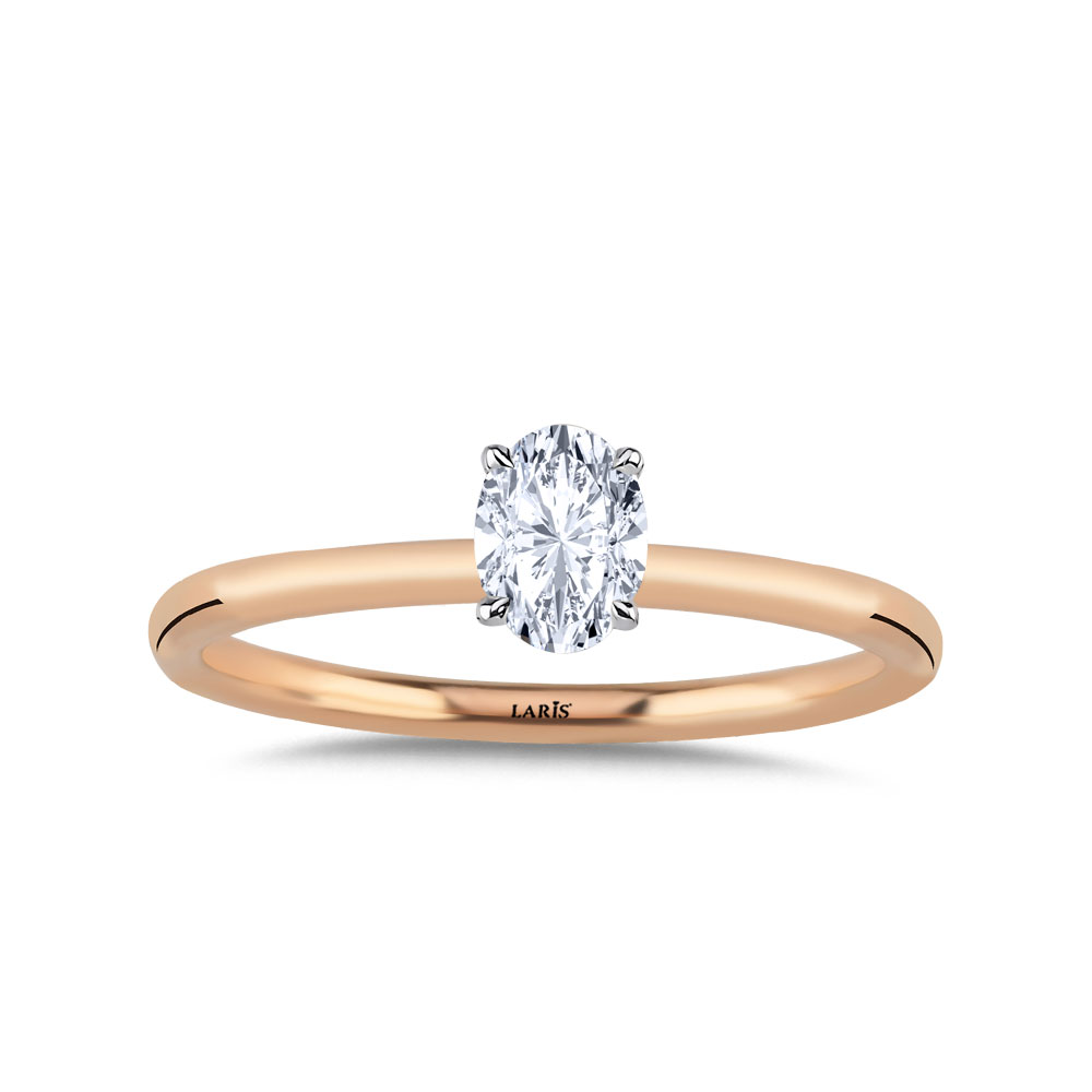 Tektaş Yüzükler 0,50 Karat Pırlanta Oval Kesim Tektas Yüzük