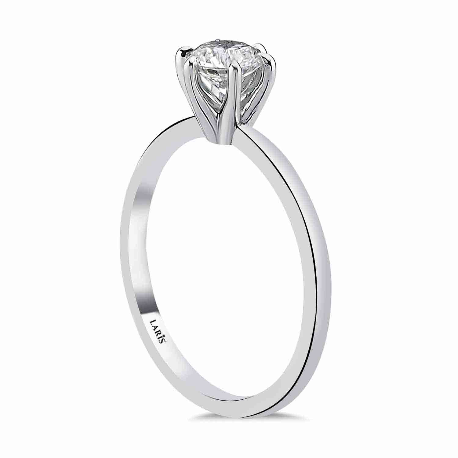 Tektaş Yüzükler 0.50 Karat Pırlanta Tiffany Forever Tektaş Yüzük