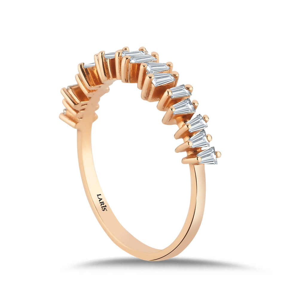 Tamtur / Yarımtur Yüzükler 0,42 Karat Pırlanta Yüzük