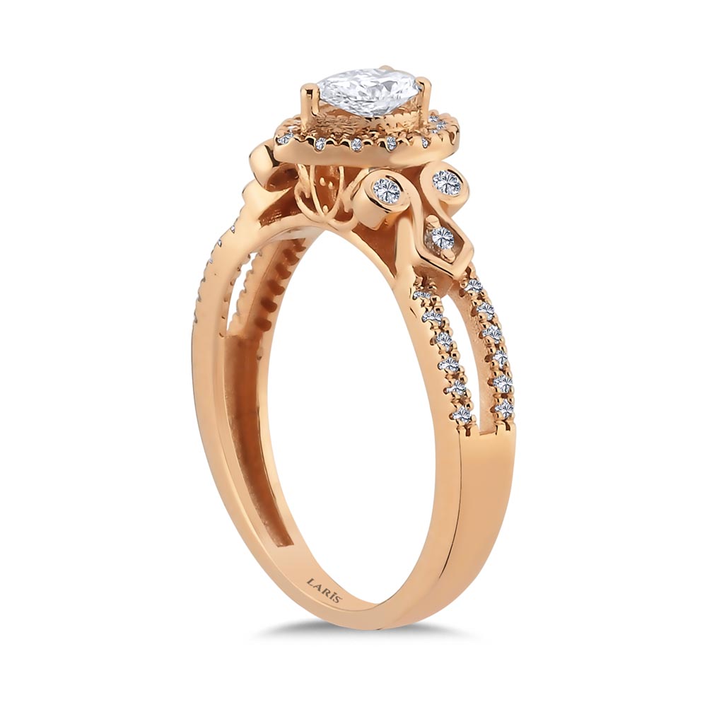 Vintage Yüzükler 0,57 ct. Damla Pırlanta Vintage Yüzük