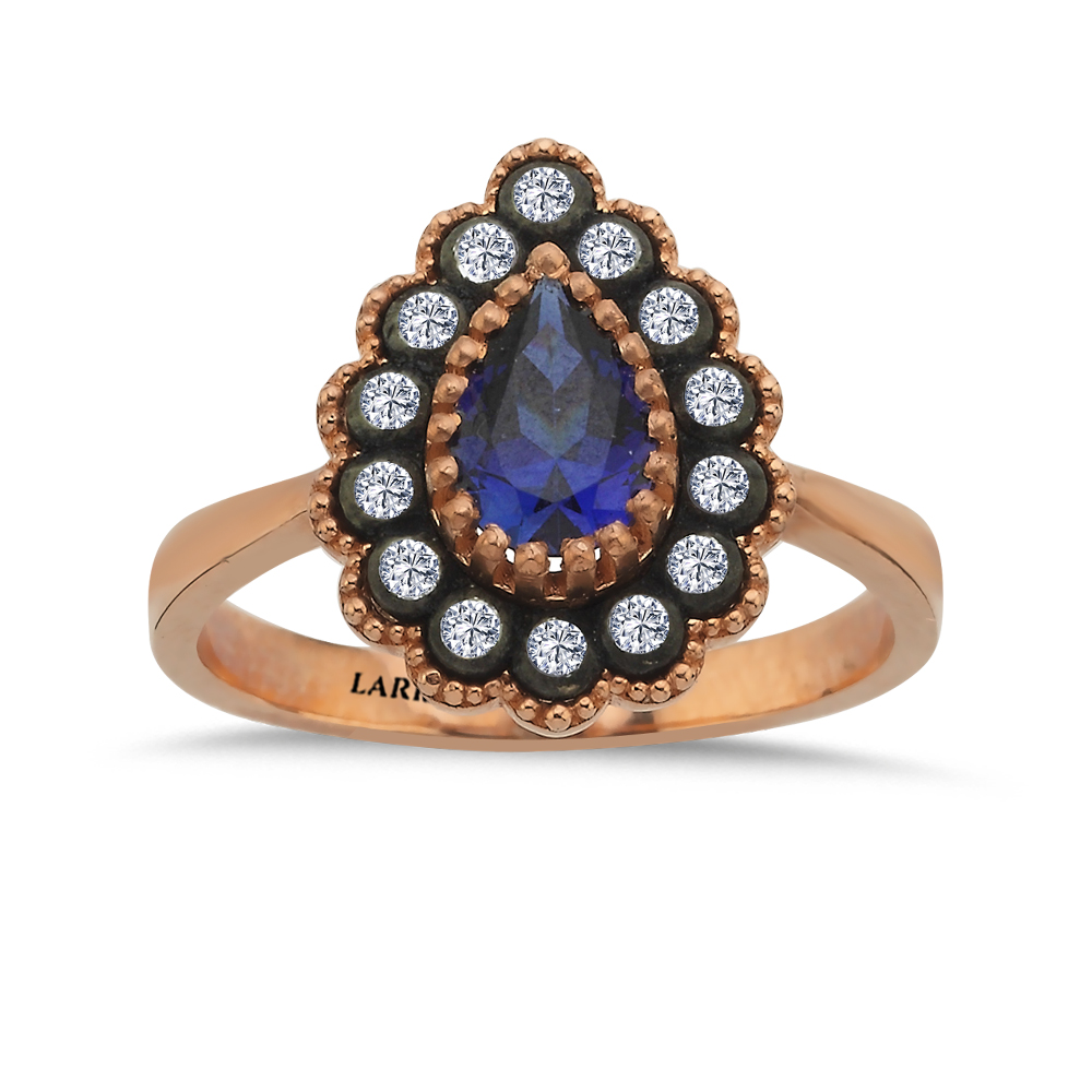 1,00 Karat Elmas Safir Yüzük