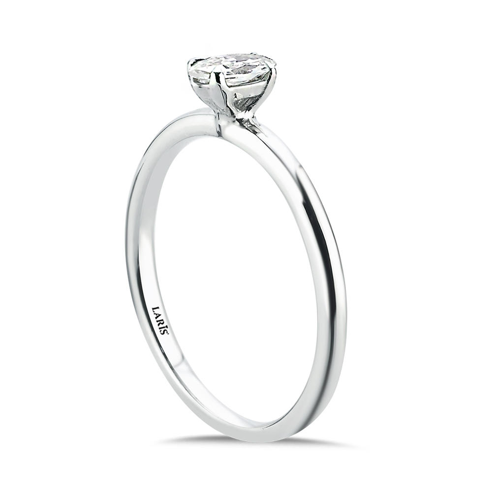 Özel Tasarım Yüzükler 0,19 Karat Markiz Kesim Tiffany Tektaş Pırlanta Yüzük